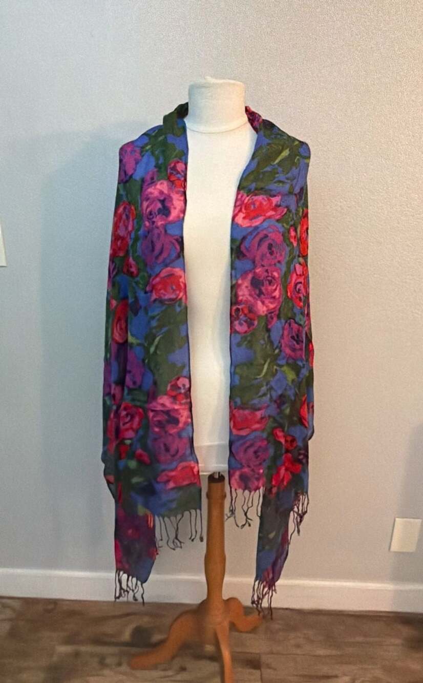 Isaac Mizrahi Live! Floral Scarf